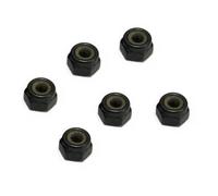 FTX Nylon Locking Nut M2.5 Black 6 Piece Pack FTX-N002BK