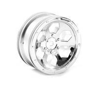 FTX Outback 6hex Wheel Chrome 1/10 Rock Crawler Pair FTX8168C