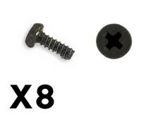 FTX OUTBACK MINI 3.0 ROUND HEA D SELF TAPPING SCREW 1.7X5 (8PC) FTX8918