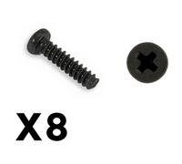 FTX Outback Mini 3.0 Round Head Self Tapping Screw 2x8 8 Piece Pack FTX8924