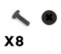 FTX OUTBACK MINI 3.0 ROUND SELF TAPPING SCREW 2X6 (8PC) FTX8922