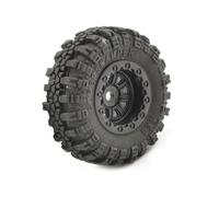 FTX OUTBACK MINI SWAMPER TIRE & WHEEL SET - BLACK (4PC)