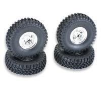 FTX Outback Mini X 2.0 Finder Mounted Tyres Chrome Wheels Set FTX9374C