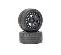 FTX Stinger Rear 32mm Rubber Wheel Tyres Pair 1/10 Scale RC Car FTX10571