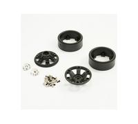 FTX Texan 1/10 6-Spoke Black Beadlock Wheels Pair 12mm Hex FTX9874BK