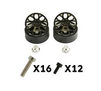 FTX Texan 1/10 8-Spoke Black Beadlock Wheel Pair RC Crawler FTX9875BK