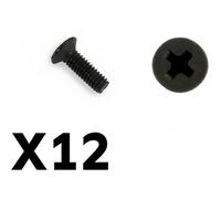 FTX TRACER COUNTERSUNK SCREWS KM2.5*8MM FTX9750
