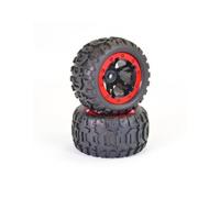 FTX Tracer Monster Truck Red Wheel Tyres Complete Pair 1/16 Scale FTX9742R