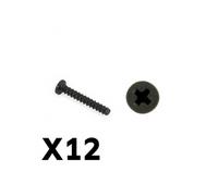 FTX Tracer Pan Head Self Tapping Screws PBHO2 12mm Replacement Fasteners FTX9755