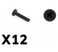 FTX Tracer Pan Head Self Tapping Screws PBHO2x8mm Replacement Fasteners FTX9748