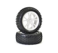 FTX Vantage Front Buggy Tyre Mounted On Wheels (Pr) - White