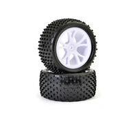 FTX Vantage Rear Buggy Tyre Mounted On Wheels (Pr) - White