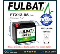 Fulbat Gel Battery - FTX12-Bs