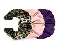 FTYQUEE Scrunchies Watch Bands Compatible with Quick Release Replacement Wristbands 16mm 18mm 19mm 20mm 22mm Elastic Fabric Bands for Men Women