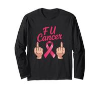 FU Cancer Pink Ribbon Empowerment Long Sleeve T-Shirt