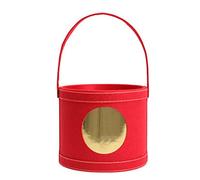 Fu Character Flower Pot Desktop New Year Lucky Flower Vase Tote Bucket Bouquet Arranging Box Container For Spring Festival Wedding Decoration Fun Pots
