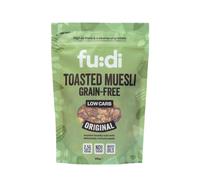 fu:di Grain-Free Toasted Muesli - Low Carb & High Fibre - Packed with Pecans, Hazelnuts, Almonds, Linseed, Pumpkin Seeds & Sunflower Seeds - No Added Sugar, No Seed Oils - Vegan, Keto (250g)