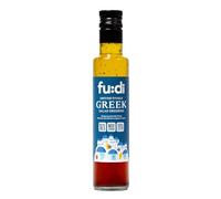 fu:di Greek Salad Dressing - No Added Sugar, No Seed Oils - Made with Extra Virgin Olive Oil & Greek Oregano - Rich & Tangy (250ml)