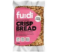 fu:di Norwegian Seeded Crispbread, Everything But The Bagel Flavour -Keto Crackers Made With 73% Seeds -Low Carb, High Fibre, Source of Protein, No Added Sugar-Pumpkin, Sunflower & Sesame Seeds (144g)