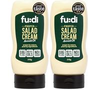 fu:di Salad Cream - Made with Avocado Oil and Free Range Eggs - Tangy & Smooth Authentic Flavour - No Added Sugar, No Seed Oils, Keto, Low Carb (315g) (Pack of 2)