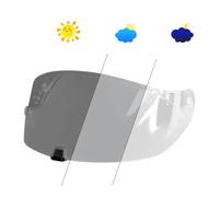 Fu Hon Helmet Lens Visor, Helmet Photochromic Visor Anti-UV PC Visor Lens Hromic Smoke Dark Replacement Visor For Scorpion Exo 1400 Carbon R1 Air EXO 520