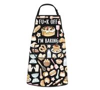 Fu*k off I’m Baking Kitchen Apron Cake Baker Gift Rude Profanity Gift Sarcasm Baking Pastry Chef Merch (I Baking Apron EU)