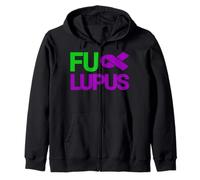 Fu Lupus Shirt - Support Lupus Awareness Zip Hoodie