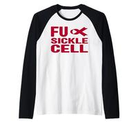 FU Sickle Cell Shirt - SCD Sickle Cell Anemia Awareness Raglan Baseball Tee