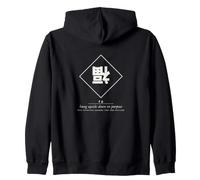 Fu Upside Down Chinese New Year Luck Symbol Hanzi Zip Hoodie