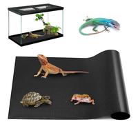 FUAAOLIY Bearded Dragon Tank Accessories, 45x200cm Large Non-Stick Reptile Carpet Substrate Terrarium Tank Liner Carpet, Waterproof Reptile Bedding Floor Mats for Snakes, Leopards, Geckos, Lizards