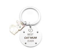 fuakUip Cat Gifts for Women,Cat Mum Gifts,Cats Keyrings for Women,Gift for Cats Lovers