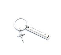 fuakUip Christian Gifts,Christian Gifts for Women,Christian Gifts for Men,Jesus Gifts,First Holy Communion Gifts,Baptism Gifts,Religious Gifts for Women,Religious Gifts,Christian Keychain Gifts