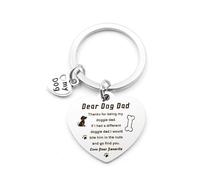 fuakUip Dog Dad Gifts,Dog Walker Gifts,Gift for Dogs Lovers,Father's Day Gift,Dogs Keyring,Labrador Presents,Black Labrador Presents
