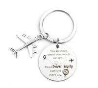 fuakUip Travel Gifts,Travel Gifts for Women,Gifts for Travellers,Travel Gift Ideas,Travelling Gifts,Good Luck Gifts,Gifts for Someone Going Travelling,Travel Keyring,Gifts for Travel,Hikers Gifts