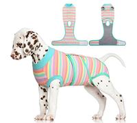 FUAMEY Recovery Suit for Dogs Cats After Surgery,Soft Breathable Pet Bodysuit E-Collar & Cone Alternative Surgical Suit Puppy Wear, Anti Licking Wounds Doggie Onesie for Small Medium and Large Pets