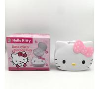 FUAN Kitty jewelry Box Cute Jewelry Anime Kitty Portable Travel Jewelry Case Cartoon Kawaii Jewelry Box For Women Jewelry Charms Kids Jewelry Box Anime Cat Jewelry Case With Mirror