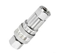 FUANA 1 Set Hydraulic Quick Connect Coupler Set Carbon Steel G1/4 Female Pipe Fitting