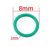 FUANA 10 pcs Bike Banjo O Rings for XT for XTR SM-BH90 Brake Hose, Rubber Seal for Bicycle Hydraulic Disc Brakes, Green Bike Repair Kit