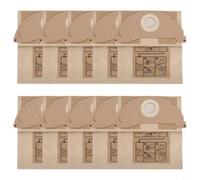 FUANA 10pcs Vacuum Cleaner Bags Replacement For Kärcher Series WD2 MV2 WD 2.200 WD 2.250 6.904-322.0 Robot Vacuum Filter Bag