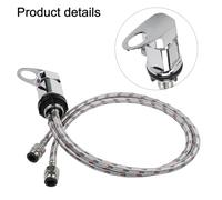 FUANA 12 RV Shower Mixer Tap Outlet with 800mm Tails Stainless Steel Showering Faucet for RVs Campervan Camper Van Accessories