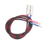 FUANA 120A 7 AWG Electric Bike Battery Cable for Anderson Plug with O-Ring Copper Terminals, Silica Gel Insulated for E-Bike and Electric Motorcycle Bike Repair Kit