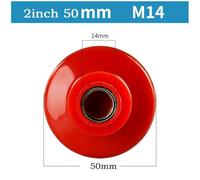 FUANA 2-inch (50mm) Self- Backing Pad Orbital Sanders and Polishers,M10 Thread Fits Tools,for Red Plastic with for Soft Middle Layer