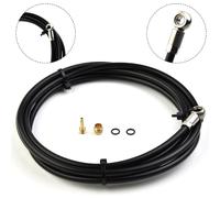 FUANA 2 Meter Brake Hose Kit for MT5/MT6/MT7/MT8 and MT Trail - for 5mm Banjo Connector, Rubber Material, Black Bike Repair Kit