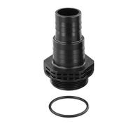 FUANA 2-Pack 32/38 mm Pump Connection with O-for Ring SPS25 SPS50 SPS75 SPS100 Circulation Pump, ABS Pool for Replacement Part Black