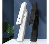 FUANA 2 PCS Stainless Steel Microwave Oven Rack Wall-Mounted Kitchen Shelf for Space-Saving Storage, Adjustable 270-440 mm, 25 kg Load Capacity Door Lock