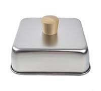 FUANA 21cm Metal Cheese Melting Dome and Griddle Basting Cover