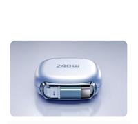 FUANA 240W PD3.1 Retractable USB C to USB C Cable for Fast Charging, Magnetic Design, 50-Core Copper Wiring, 4 Lengths, for TPE Aluminum Alloy Build Earphone Cable