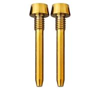 FUANA 2pcs Alloy Brake Pad Retaining Pin for Magura MT2/MT4/MT5/MT6/MT8 Disc Brakes, 26mm Black or Gold GOLD