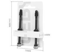 FUANA 2PCS Bike Tubeless Tire Valve Stems 80mm Aluminum Alloy for Presta Valve for Mountain and Road Bike Rims Bike Repair Kit