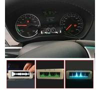 FUANA 3.12" OLED Music Spectrum Display Analyzer VU Meter for Audio Level Indicator with Time & Temperature Display, 5V/1A Electric Tester Sensor Receiver